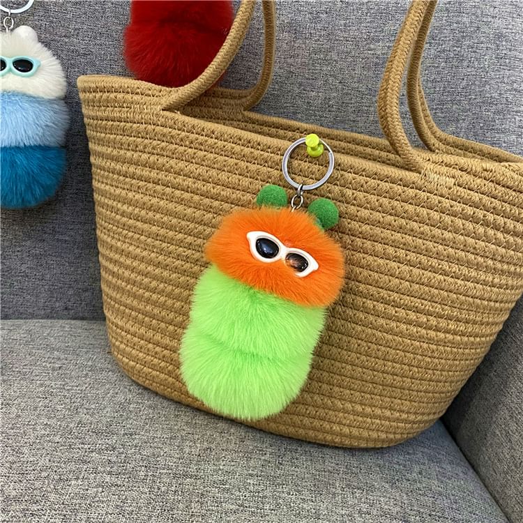Porcini - Rups Chenille Tashanger Sleutelhanger (Verschillende Ontwerpen)