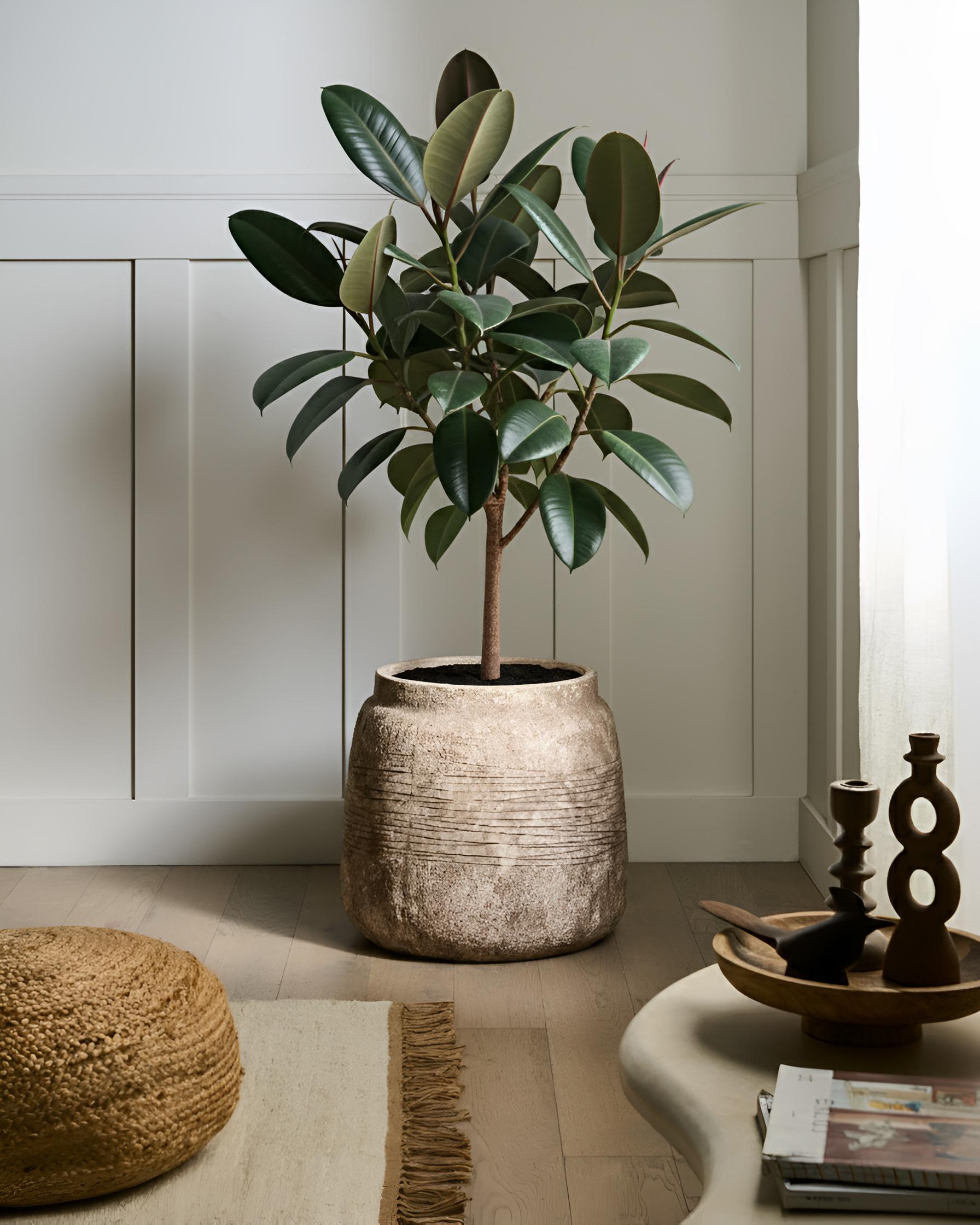 Bloempot ARGOSTOLI 44 cm Beige