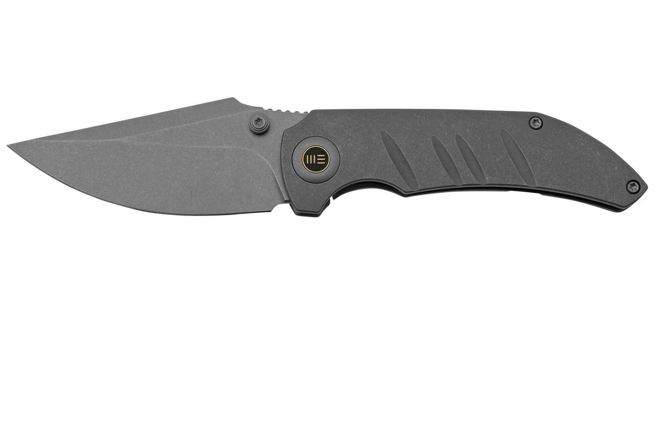 WE Knife Riff-Raff Grey Titanium, Stonewashed CPM 20CV WE22020B-3 zakmes, Matt Christensen design