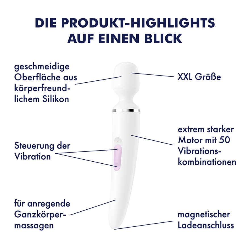 Wand-er Woman Massage Vibrator (4061504001227) - Weiss