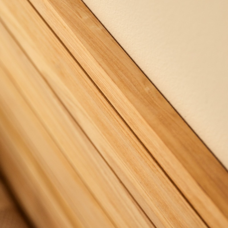 Tête de lit en bois de teck Minimalys H 95 x L 165 x P 3 cm