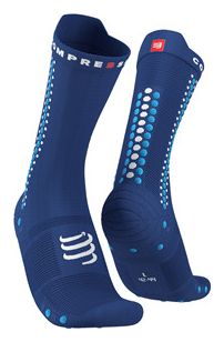 Paire de Chaussettes Compressport Pro Racing Socks v4.0 Bike Bleu