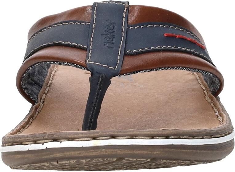 Rieker Comfortabele leren herenslipper Brown Heren