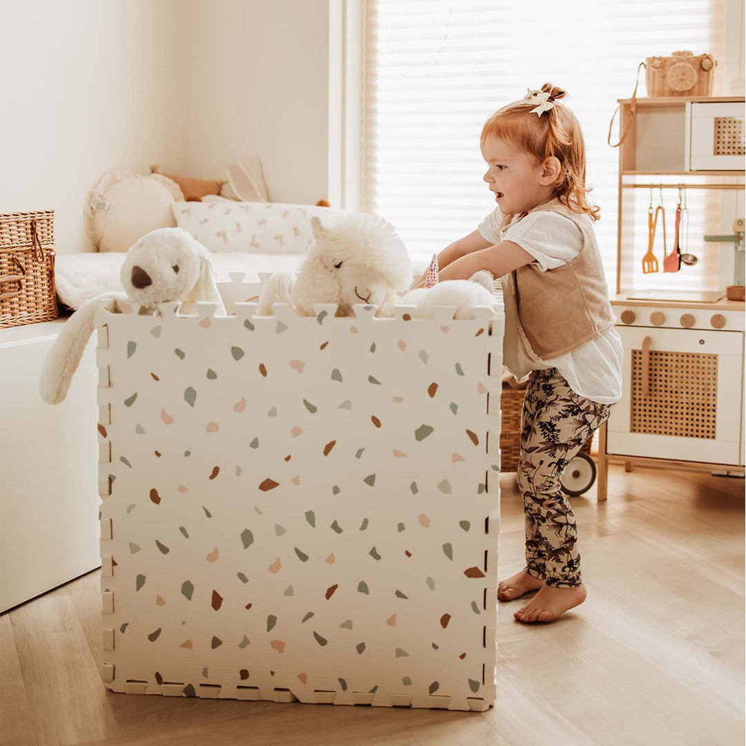 play&go 3-in-1 foam speelmat tiloo - village - 120x180 cm