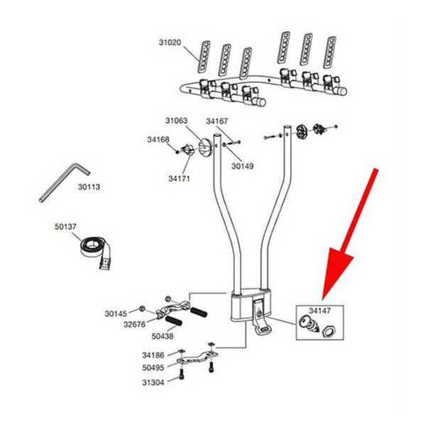 Thule Lock 34147 Hangon 970/3 - TH34147