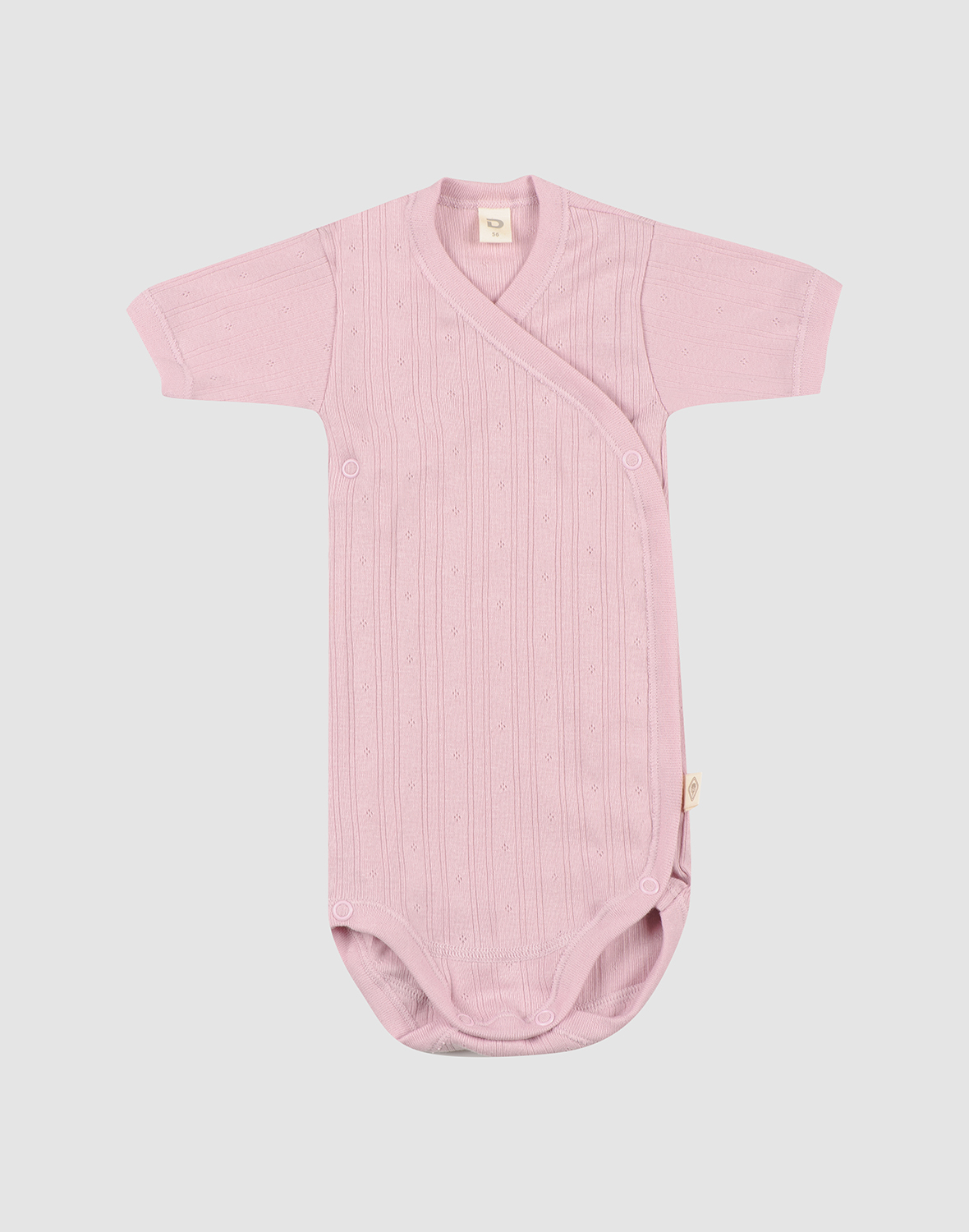 Overslagromper met korte mouw van katoen voor baby's -