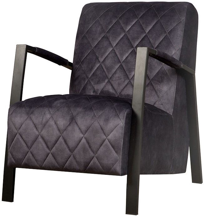 Fauteuil Anthracite Villa B65 x D87 x H86 cm