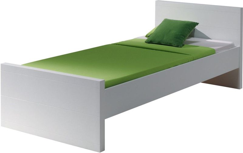 Kinderbed Lara - Wit - 90x200 cm - Met Bedlade - Inclusief Lattenbodem