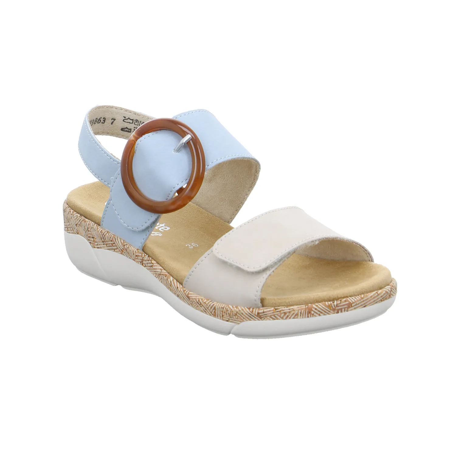 REMONTE Sandalette Hellblau Leder
