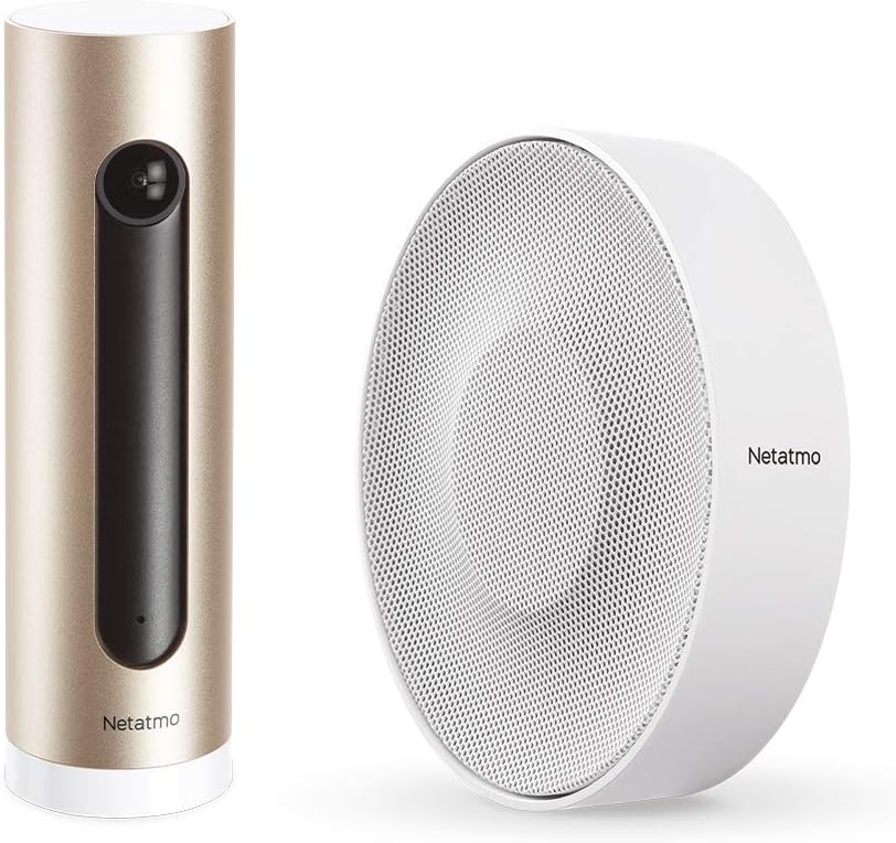 Netatmo Smarter Rauchmelder, 10-Jahres-Batterie, Selbsttest-Funktion, 85-dB-Alarm, Eigenständiges Gerät, EN14604 Zertifizierter, NSA-DE & Smarte Innen-Alarmsirene, drahtlos, WLAN, 110 dB
