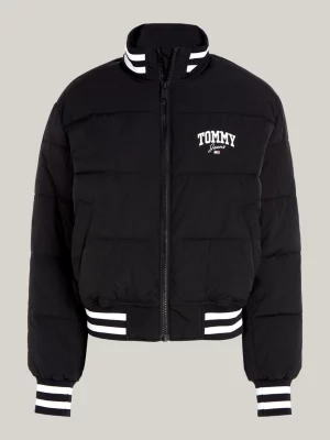 Jaqueta puffer universitária reciclada
