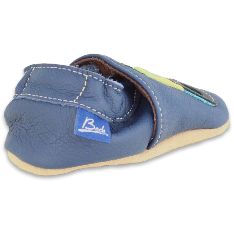 Beck Krabbelschuh Trecker dunkelblau