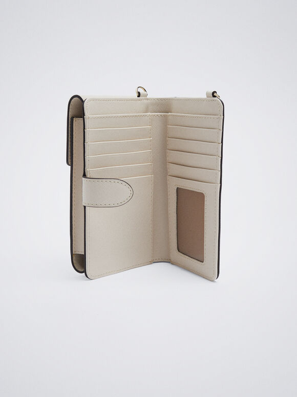 Bolsa para celular com alça de ombro - Off-White