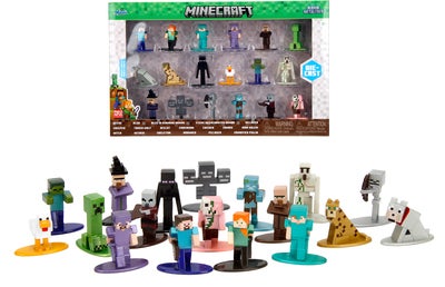 Jada Toys Minecraft Nano Multipack Figursett 18 Stk