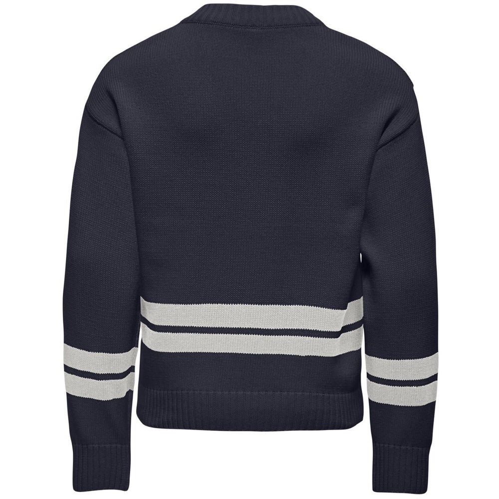 Køb kids ONLY Night Sky Badge/Cloud Dancer Kogjanny Life L/S Varsity V-Neck Knt
