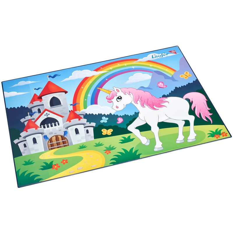 Läufer Schreibunterlage, Einhorn, multicolor