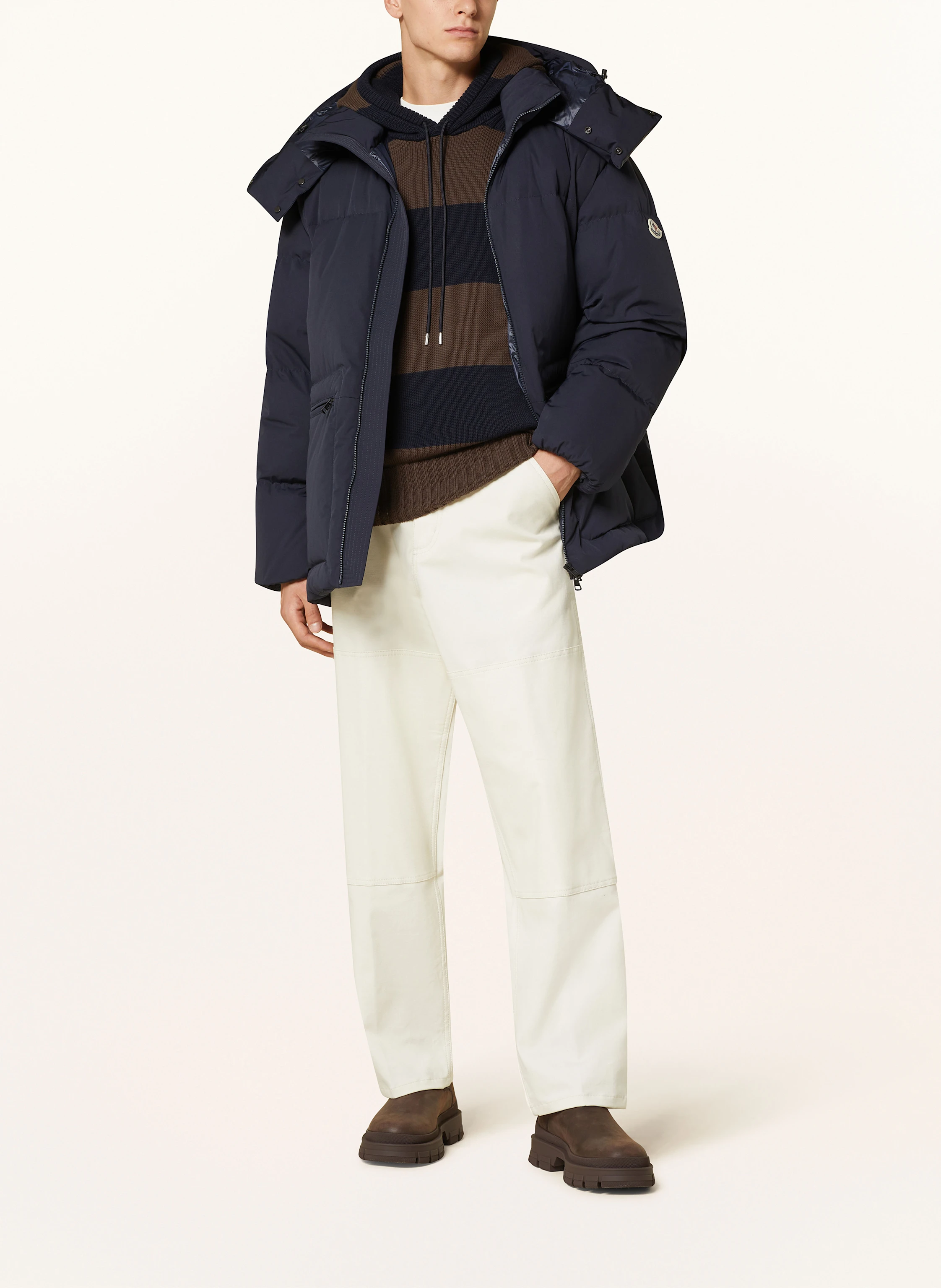 MONCLER Daunenjacke HABAGAT mit abnehmbarer Kapuze