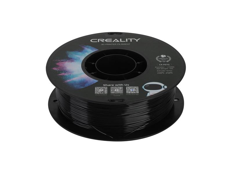 Creality Filament PETG, Schwarz, 1.75 mm, 1 kg PETG 3D Drucker Filament