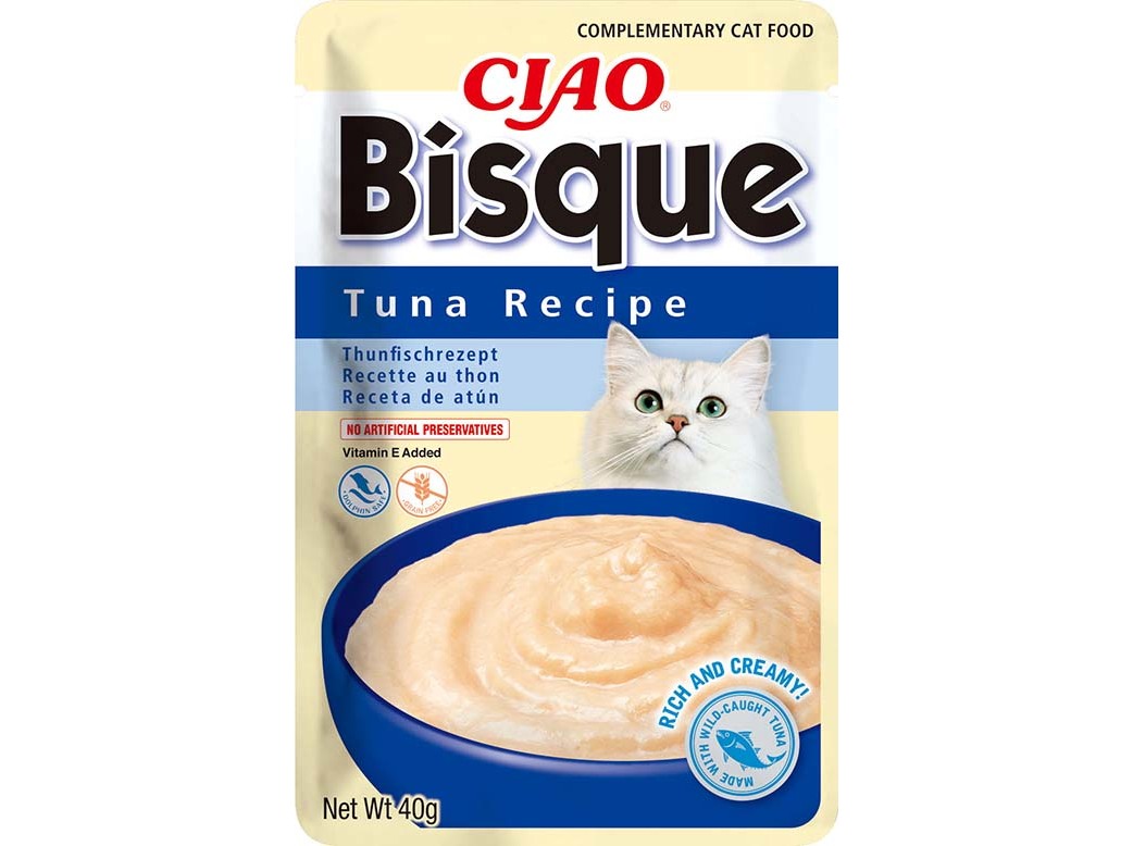 COMIDA HÚMIDA GATO CIAO BISQUE ATUM 40G