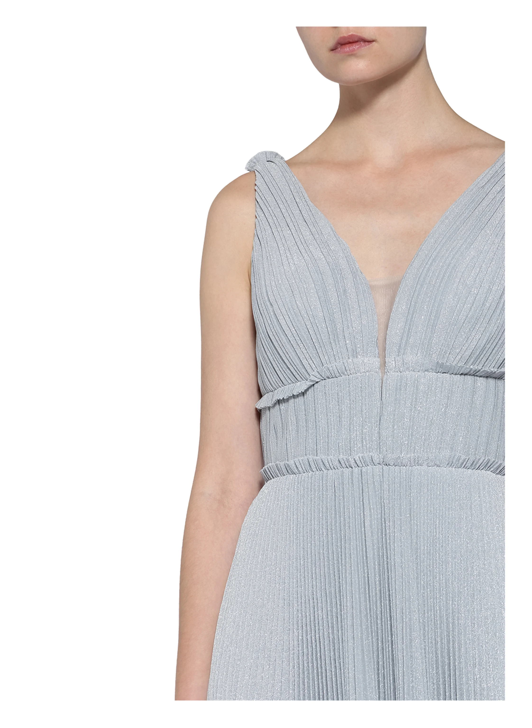 unique Abendkleid mit Glitzergarn