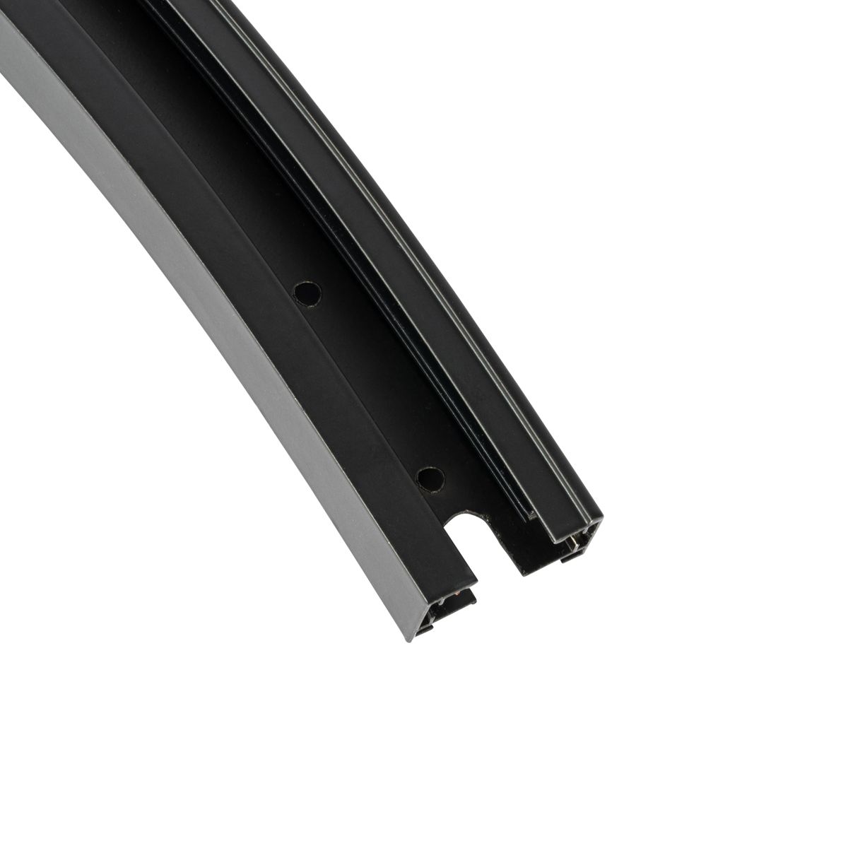 Moderne rail zwart 90° gebogen 1-fase - Iconic