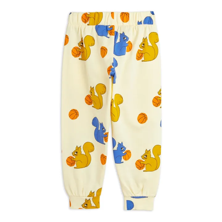 Mini Rodini Jogger Ecureuil Coton Bio | Jaune pâle