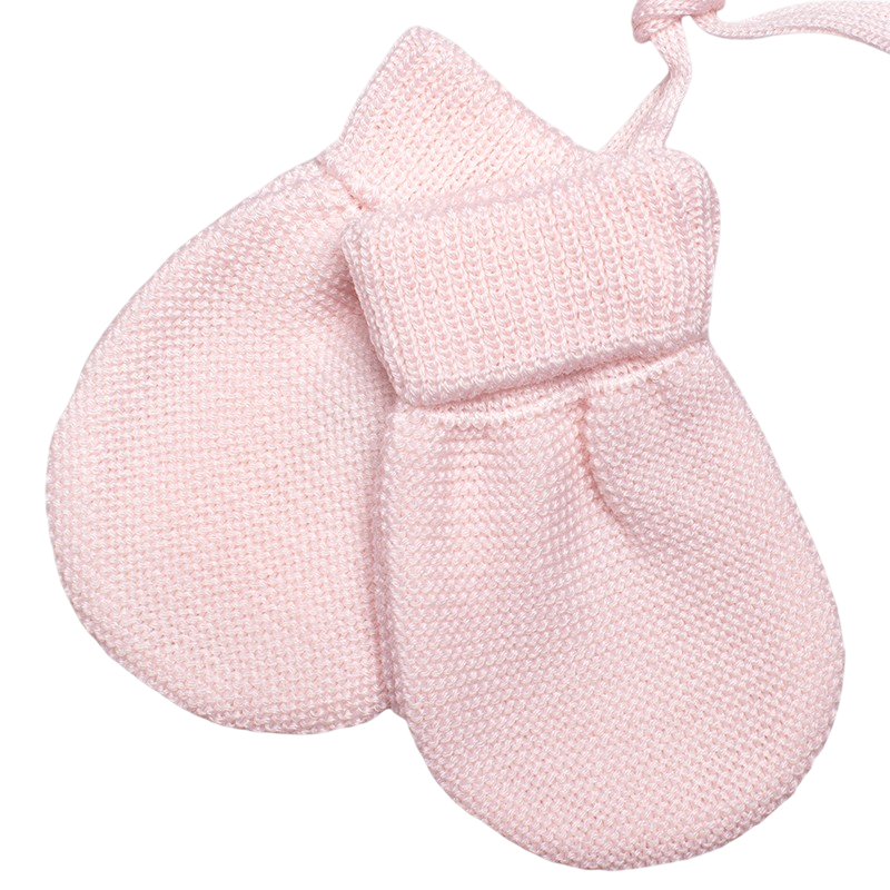 Fäustlinge Merinowolle rosa