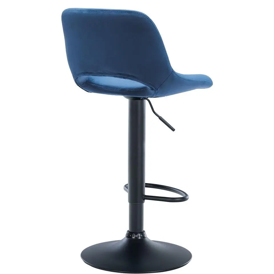 CLP Barkruk Camden Fluweel - blauw
