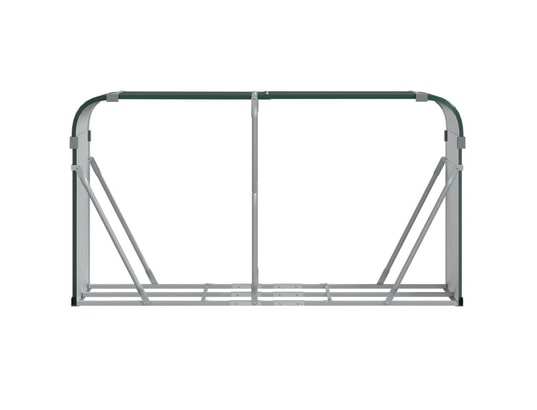 VIDAXL - Sac à outils Porte-bûches vert 180x45x100 cm acier galvanisé