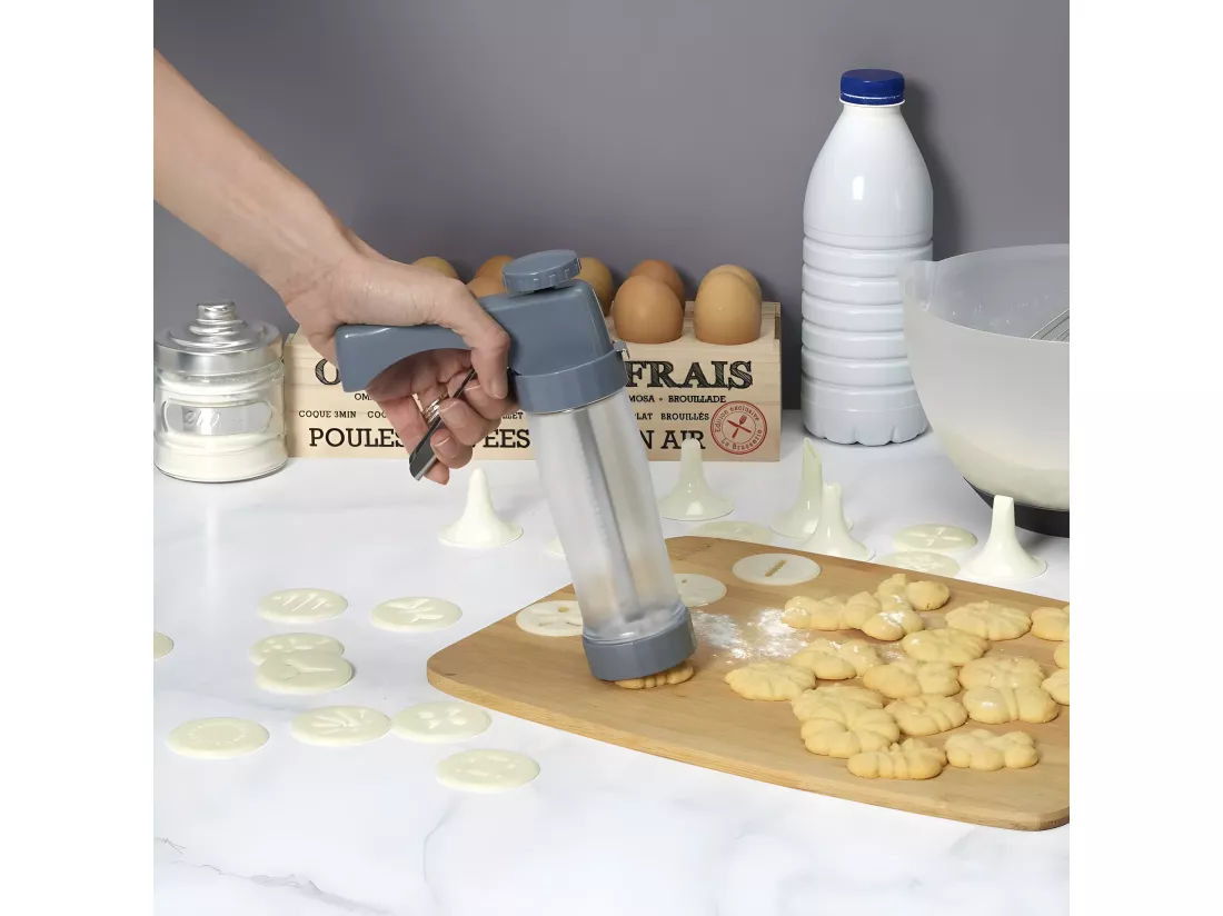 Presse à biscuits manuelle avec accessoires