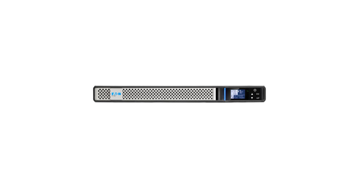 Eaton Power Quality5P Gen2 UPS, 1550 VA, 1350 W ups  (Zwart/zilver, 6x C13 uitgangen, rack, 1U, 5P1550IRG2)