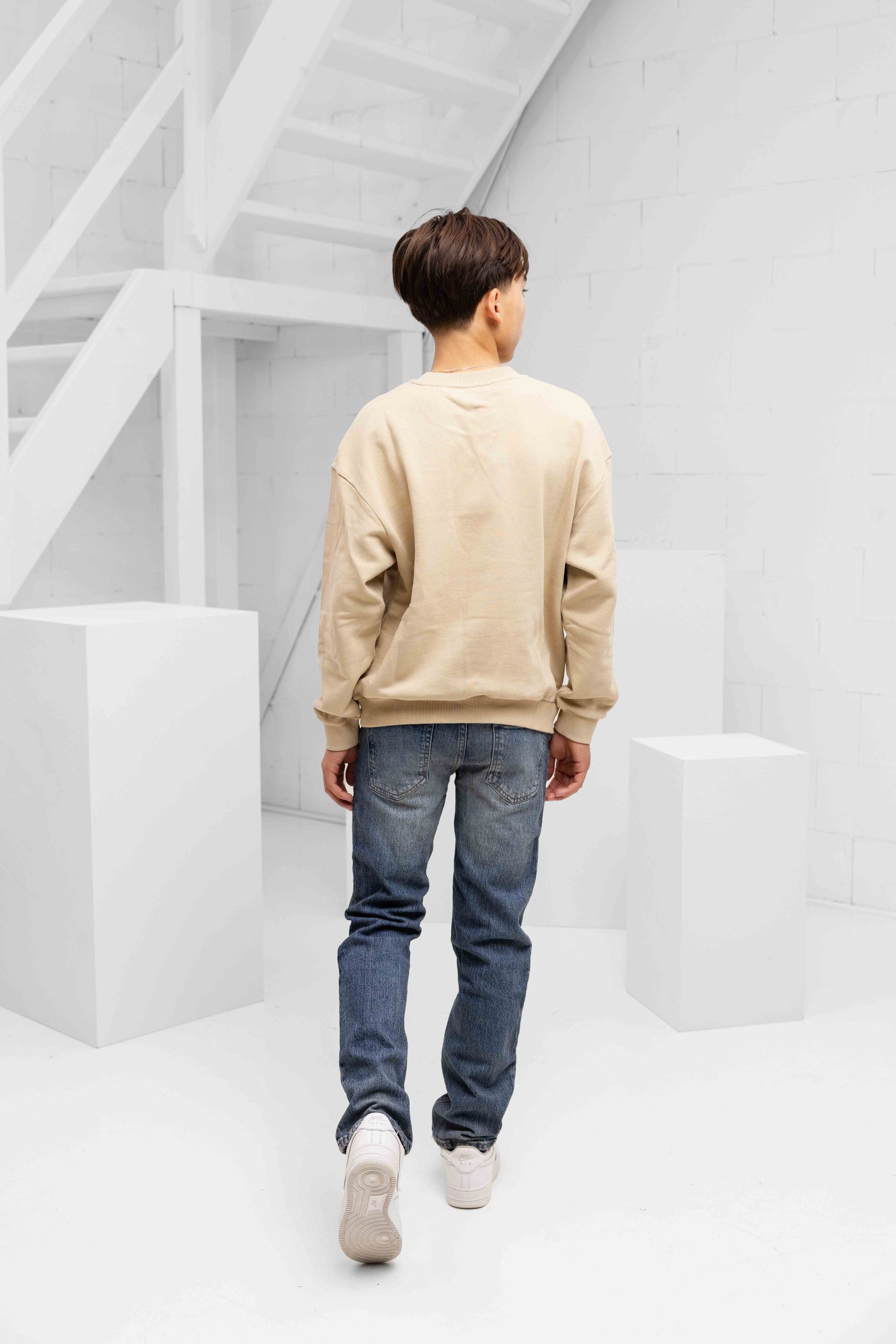 Kenzo Embroidered Tiger Sweater Kids Beige