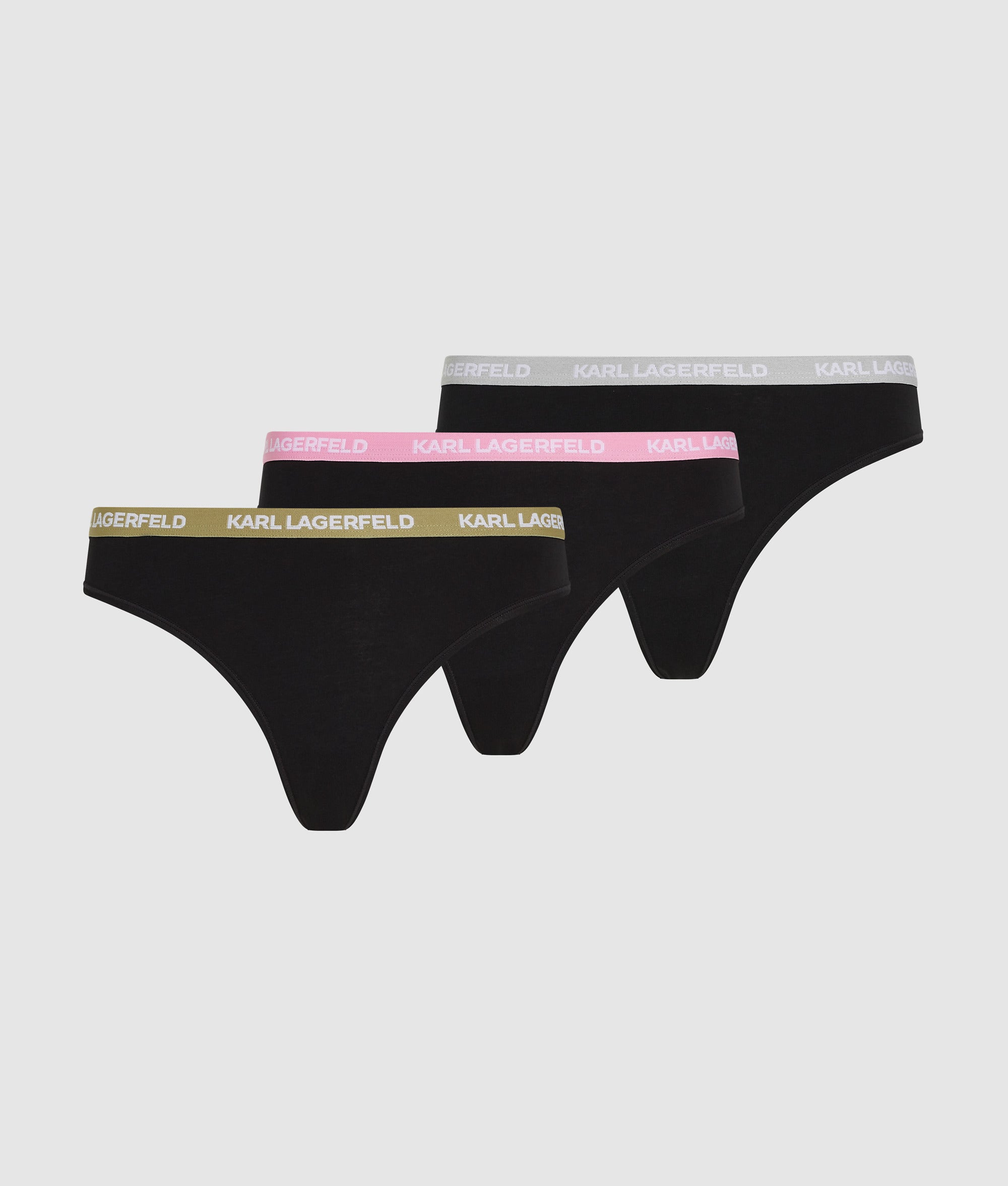 String met veelkleurige tailleband – 3-pack