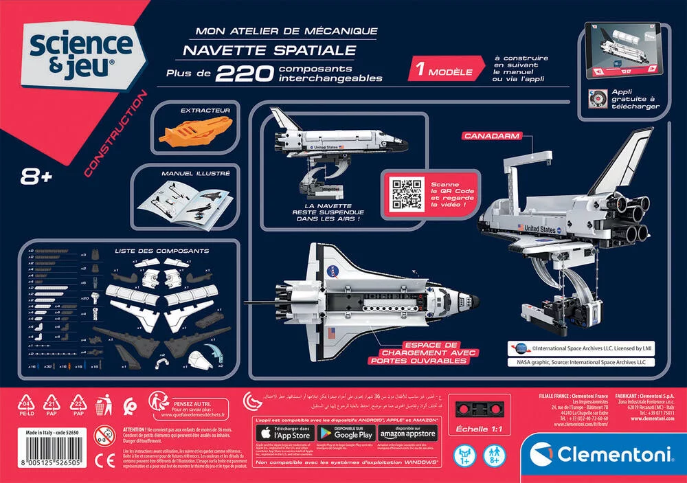 SCIENCE ET JEU - MON ATELIER DE MECANIQUE NAVETTE SPATIALE