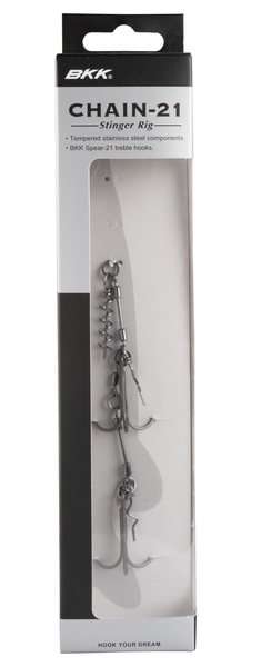 Montage stinger Chain-21 pour leurres souples BKK