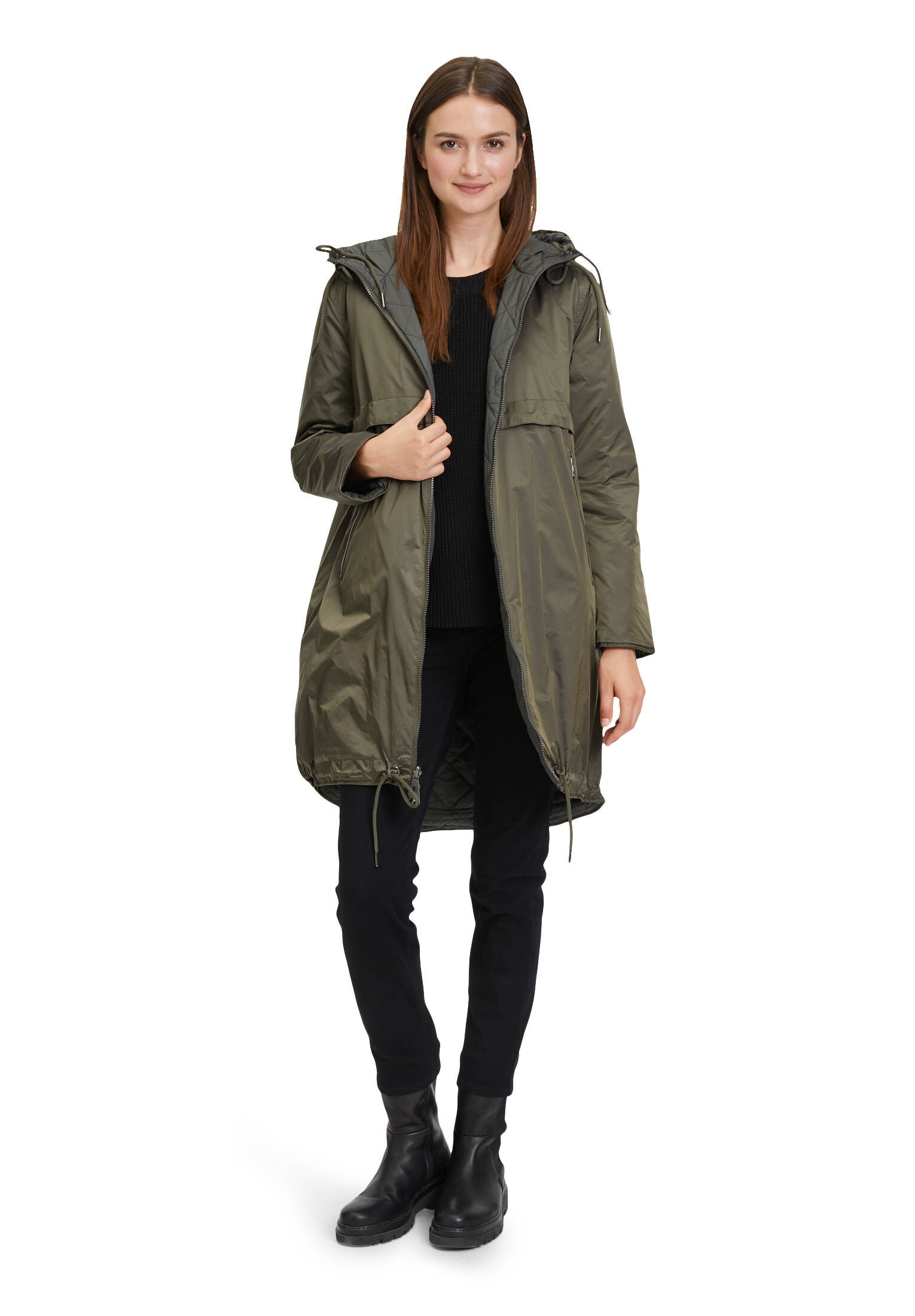 Betty Barclay| Damen Wendemantel mit Kapuze