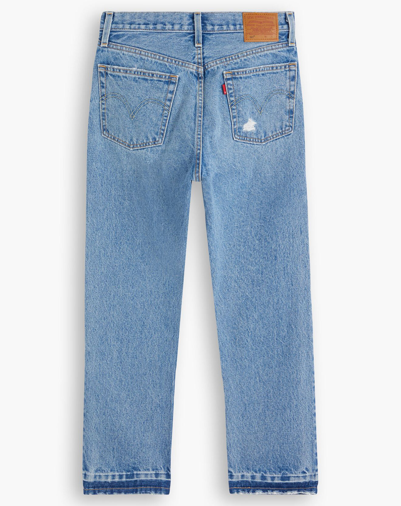 Levi's® Jean 501 Crop coupe droite bleu