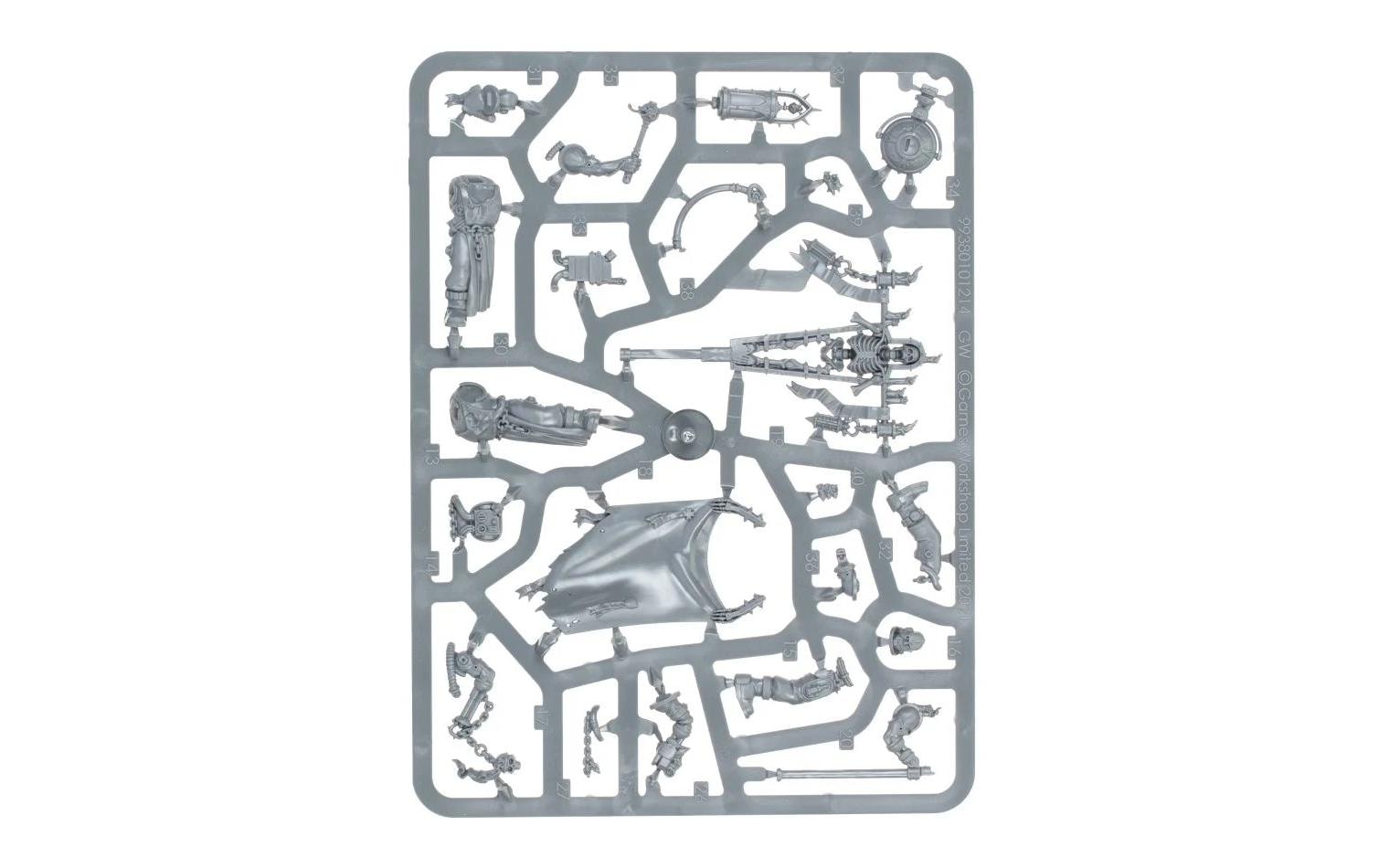 Figurenset Warhammer 40K Black Templars Grimaldus & RetinueWarhammer 40.000 Black Templars Ordenspriester Grimaldus & Gefolge