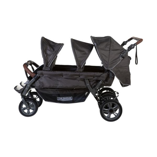 Childhome Sixseater Autobrake Meerlingwagen Antraciet