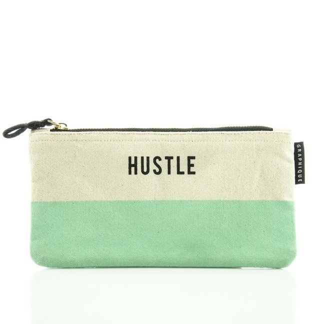 Zip Pouches - Modische Reißverschlussbeutel - Zip Pouch: Hustle - Modischer Reißverschlussbeutel