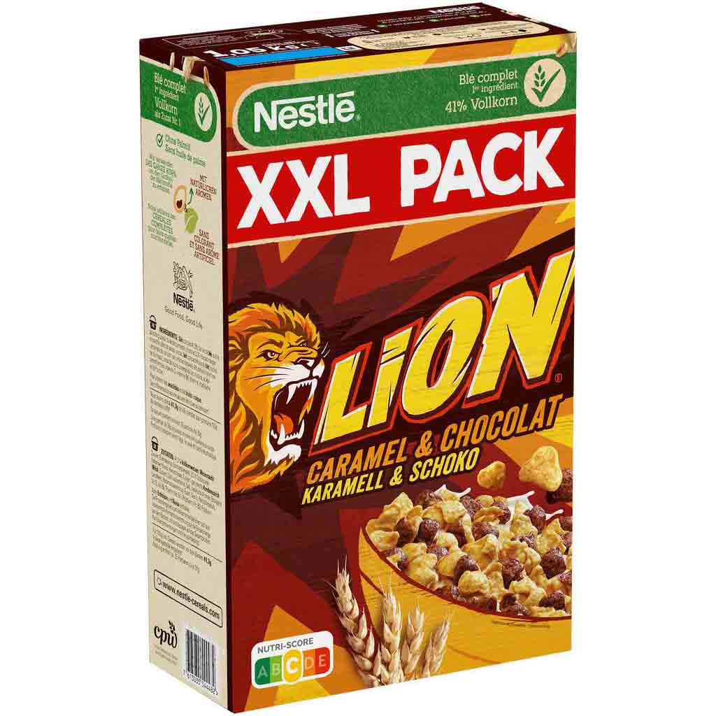 Nestle Lion Cereals Karamell & Schoko XXL-Pack 1,05kg MHD:30.10.25