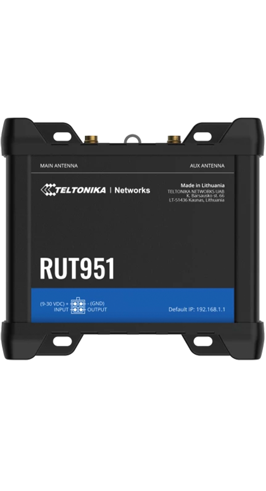 Teltonika DSL/WLAN Module RUT951 Industrial Cellular Router Schwarz