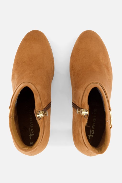 Tamaris Enkellaarsjes cognac Synthetisch
