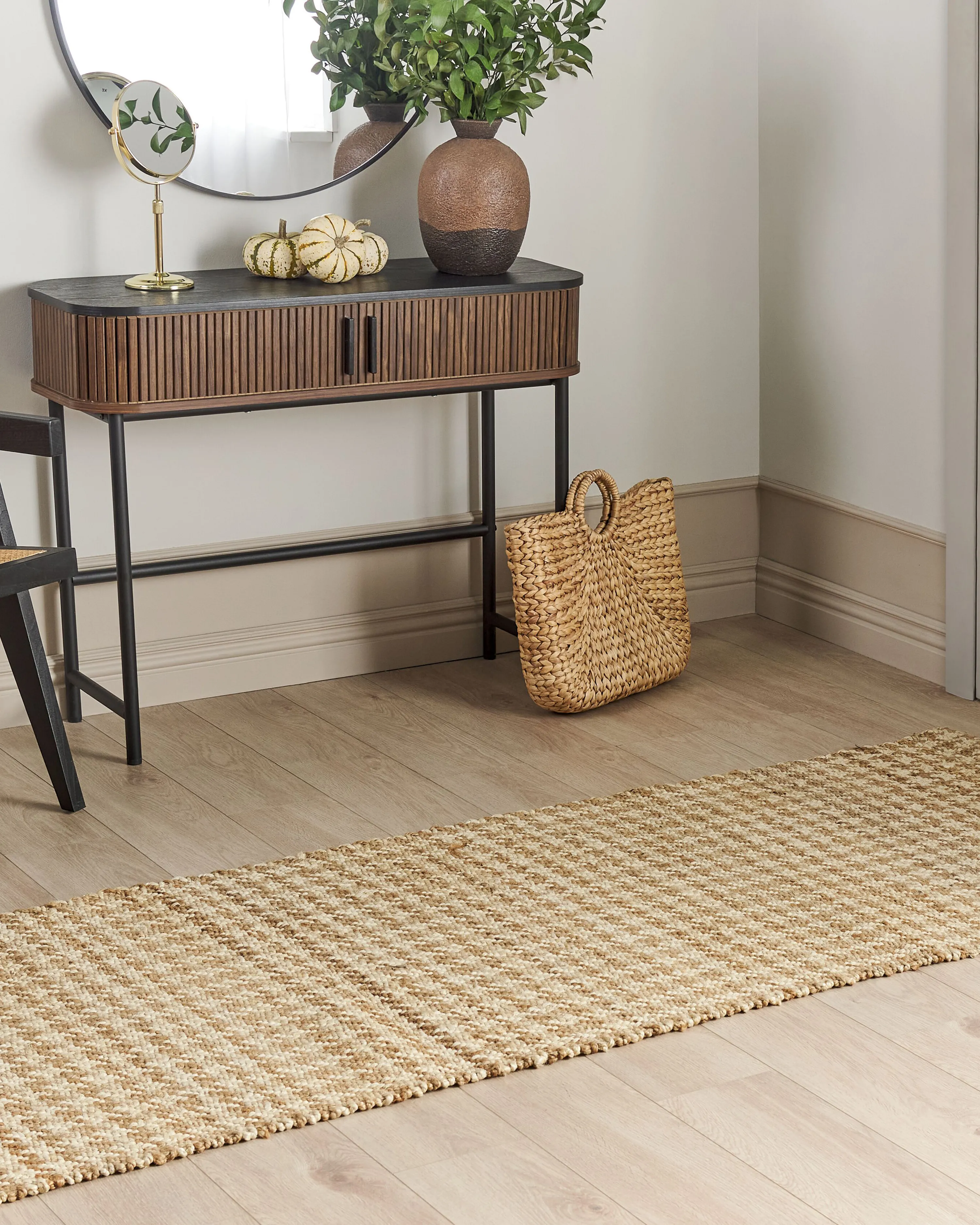 Vloerkleed ARAPTEPE Beige 80 x 300 cm Jute