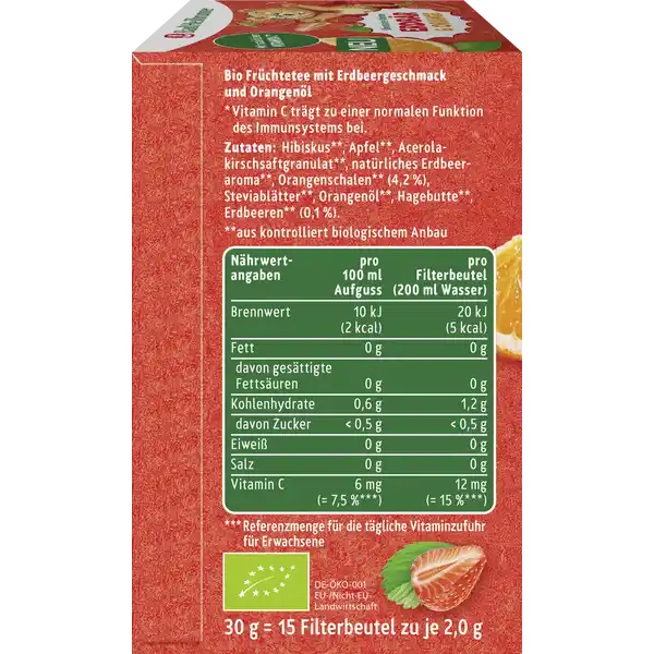 Bio Früchtetee Bärenstarker Kindertee Erdbär Orange mit natürlichem Vitamin C*
