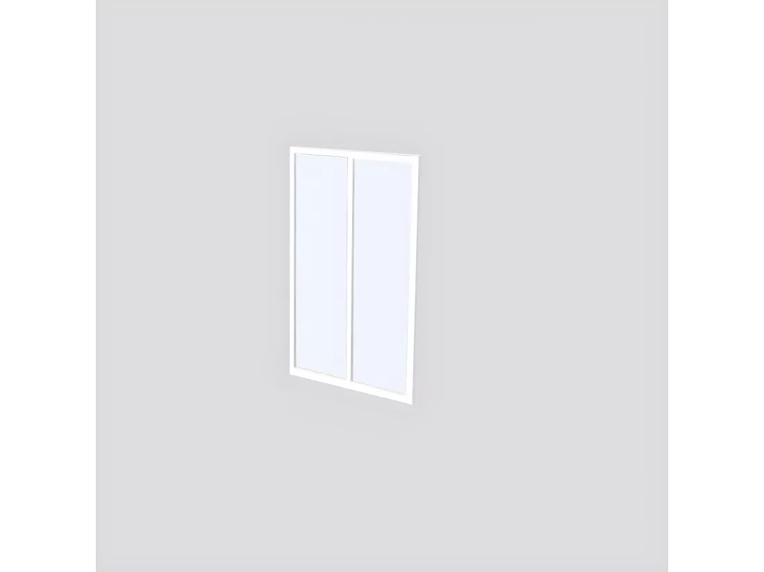 Verrière d'angle atelier en aluminium thermolaqué - L180 x L60 x H105 cm - Blanc - BAYVIEW