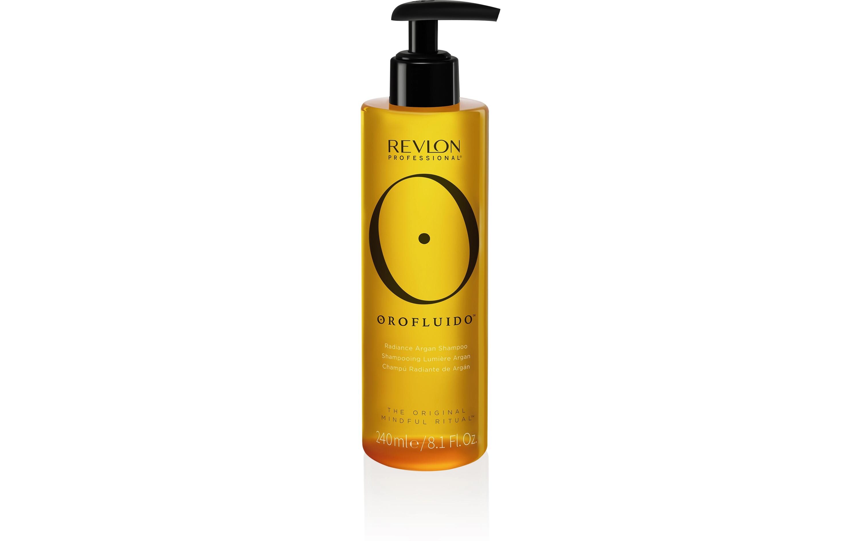 Shampoo Orofluido Radiance Argan 240 mlHaarshampoo spendet Feuchtigkeit, glättet das Haar und hinterlässt es glänzend sowie zart duftend