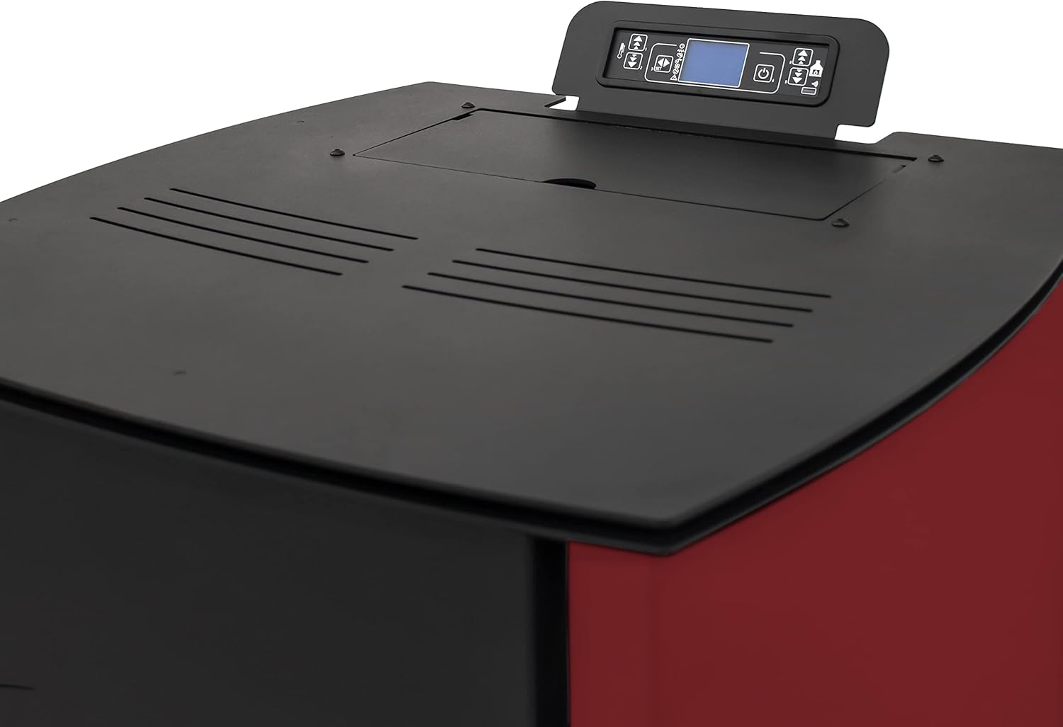 STUFE A PELLET ITALIA New York 22 Kw WiFi | Hydro-Pelletöfen für Heizung und Warmwasser Effizienz 89% Heizt 140m² WiFi-Steuerung Autonomie 22 Std. 5 Kräfte Programmierbar 24 Monate Garantie Rot