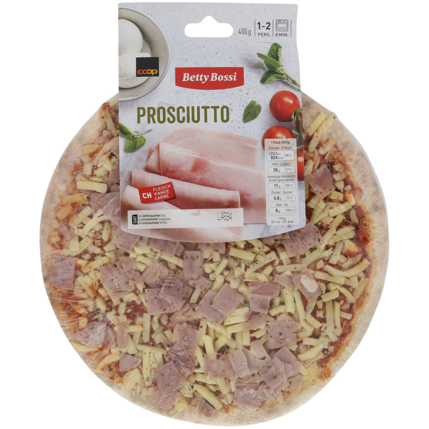 Betty Bossi Pizza Prosciutto