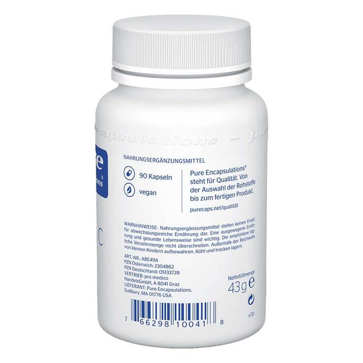 Pure Encapsulations Vitamin C 400 gepuffert Kapseln, 90 St